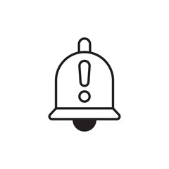 Notification icon design with white background stock illustration