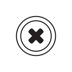 Fototapeta premium Prohibition icon design with white background stock illustration