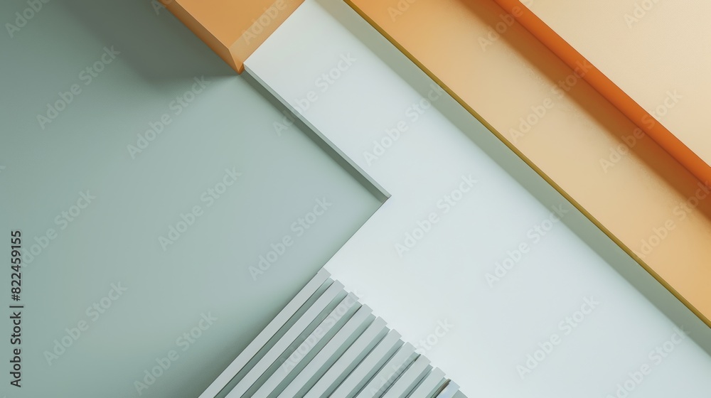 Aufkleber a minimalist geometric design with clean lines and contrasting colors.