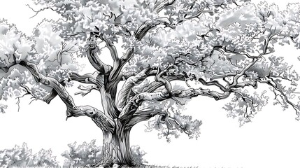 tree, background, graphic, outline, drawing, illustration, isolated, set, design, leaf, nature, vector, forest, plant, palm, silhouette, trunk, vignetting, art, collection, element, tropical, white, b