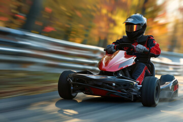 Racing to Victory, Go-Kart Driver on Track