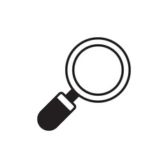 Search icon design with white background stock illustration