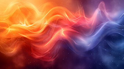 Vibrant Abstract Energy Flow Background in Warm Colors