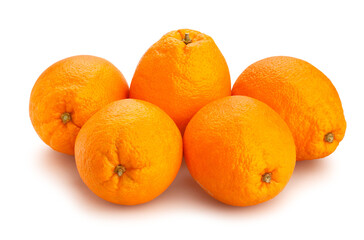 calabrian oval blond oranges path isolated on white