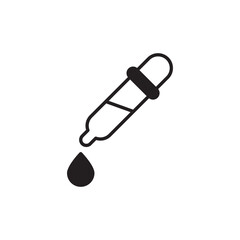 Dropper icon design with white background stock illustration