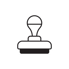 Stamp icon design with white background stock illustration
