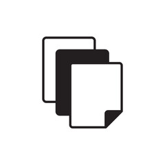 Papers icon design with white background stock illustration