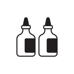 Ink icon design with white background stock illustration