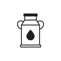 Milk icon design with white background stock illustration