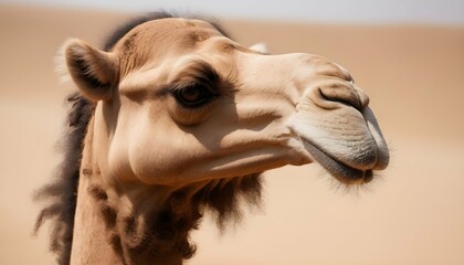 A Camels Long Eyelashes Fluttering In The Breeze