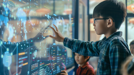 Teachers integrating AI in lesson plans, using smart boards, and virtual teaching assistants.