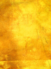 Watercolor on paper texture. Abstract yellow background. Destroyed surface. 