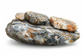 mineral stone isolated on white background