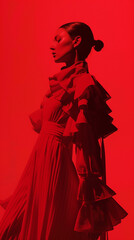 Fototapeta premium RED fashion images