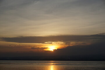 Dramatic Lake Sunset