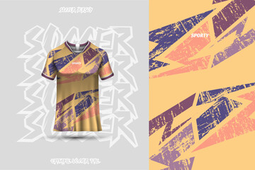 Sports jersey and t-shirt template sports jersey design vector. Sports design for football, racing, gaming jersey. Vector.	