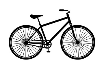 bicycle vector silhouette illustration