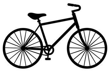 bicycle vector silhouette illustration