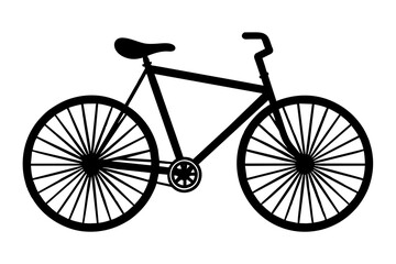 bicycle vector silhouette illustration