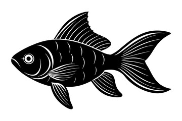 goldfish vector silhouette illustration