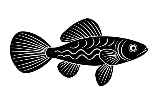 recommend clip art: guppy fish vector silhouette illustration