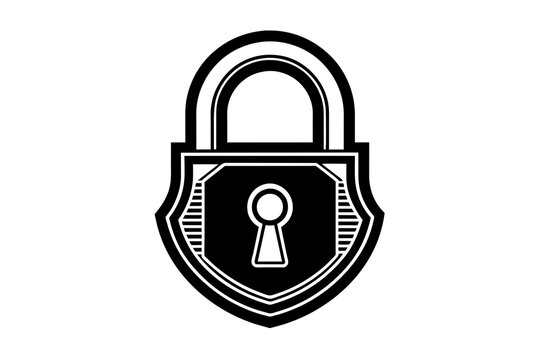 recommend clip art: lock vector silhouette illustration