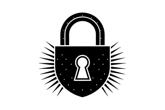 recommend clip art: lock vector silhouette illustration