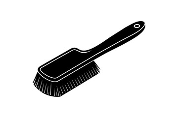 scrub master brush vector silhouette illustration