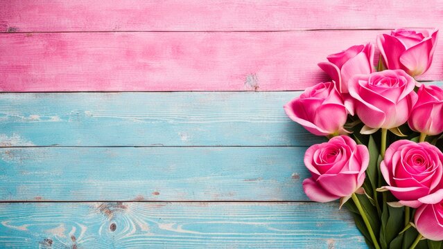 A banner with a place for the text. Mothers Day.