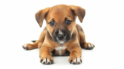 Obraz premium dog on white background