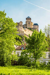 Trencin Castle in Trencin city in western Slovakia.