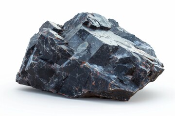 Fototapeta premium mineral stone isolated on white background