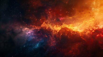 The grandeur of a nebula captured in a particle system showcasing its intricate layers and structures.