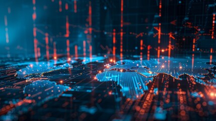 Worldwide investment, trade and exchange concept. Generative AI