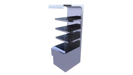 3D rendering of wardrobe and home furniture