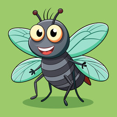 happy-fly vector design 