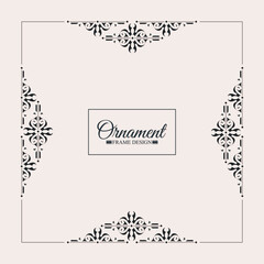 Elegant decorative frame design background