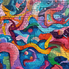 Obraz premium Vivid Urban Mural