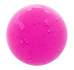Soap foam round shape on a white background. Shampoo or detergent drop isolate