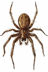 spider isolated on white background