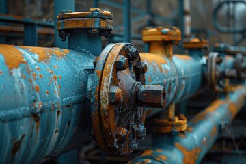 Pipeline valves. Gas transportation with gas or pipeline valves