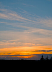Wispy Clouds of a Sunset Sky