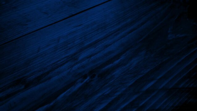 Lightning Flashes Over The Floorboards At Night