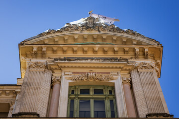 Opera de Nice (Nice Opera House). The current opera house was built in 1882 and inaugurated under the name of Municipal Theater. Nice, French Riviera, France.
