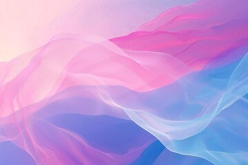 Obraz premium Abstract background with a pink and blue flowing fabric like shapes