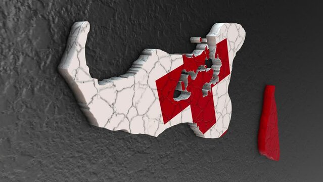 Tonga map 3d. 3d map of Tonga.
