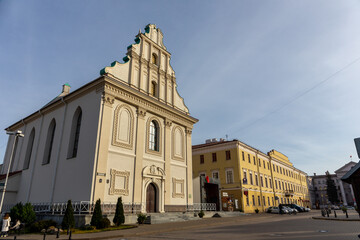Obraz premium Holy Spirit Orthodox Church (former Basilian Monastery) in Minsk, Belarus, restored church rebuilt after being destroyed by Soviet Union.