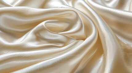 Obraz premium A tight shot of soft, white fabric with a textured finish, ideal for high-quality backgrounds or wallpapers