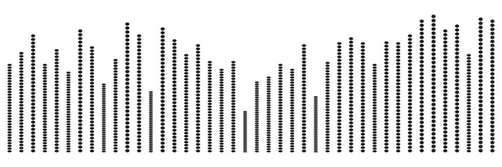 Isolated sound wave audio vector