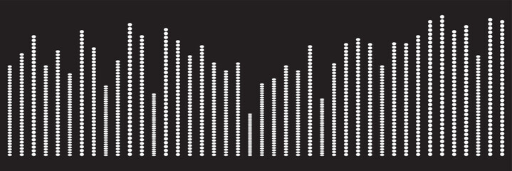Isolated sound wave audio vector